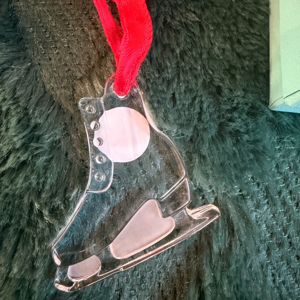 Tiffany & Co. Crystal Ice Skate with Red Ribbon - Picture 3 of 3